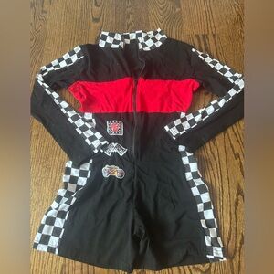 *worn once* women’s halloween sexy race car driver costume